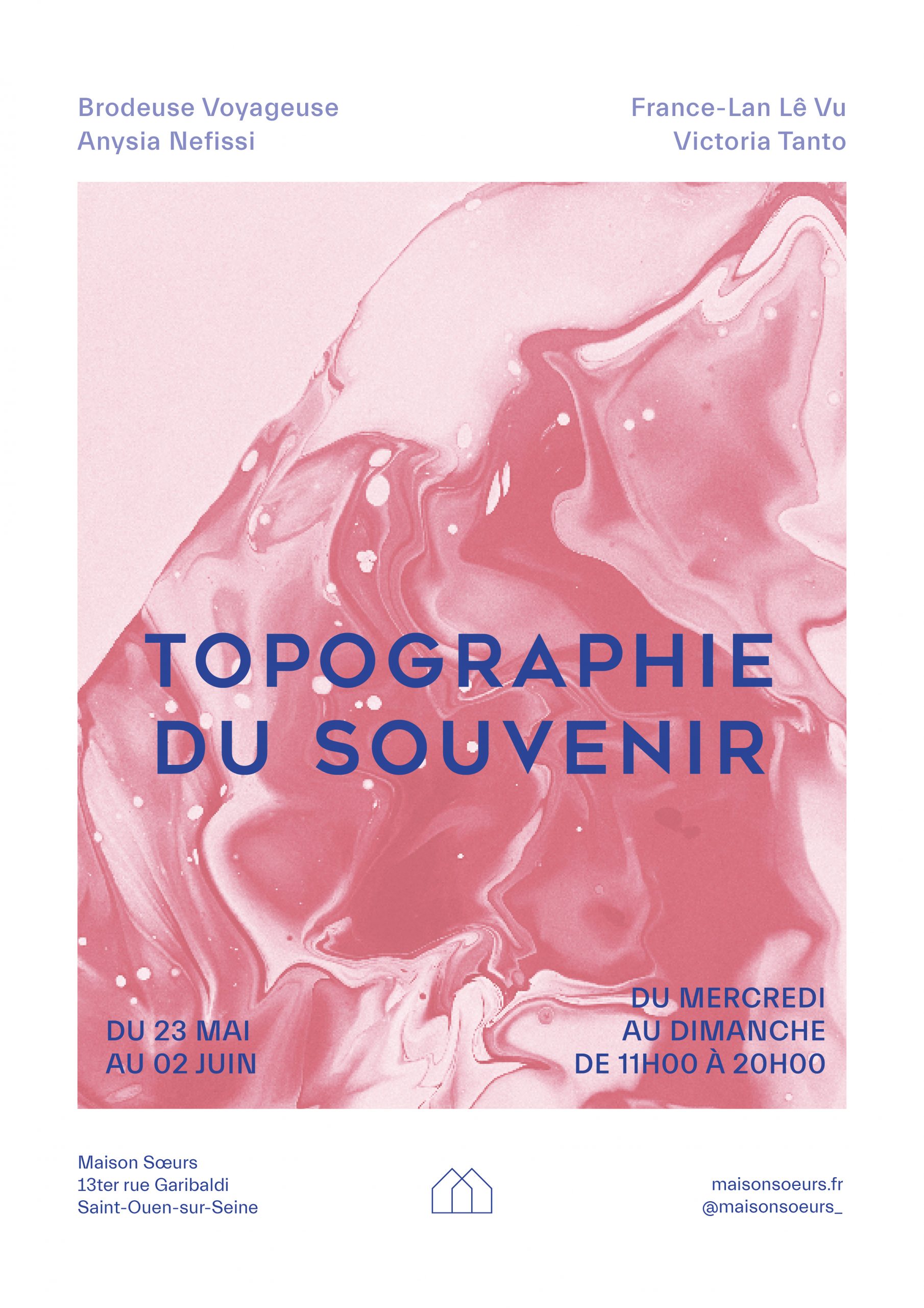 MaisonSoeurs_Topographie_du_Souvenir_Exposition_mai_2024_Textile_Affiche